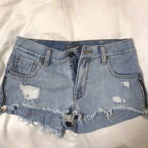 Denim shorts